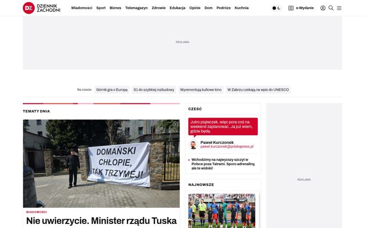 Screenshot di dziennikzachodni.pl