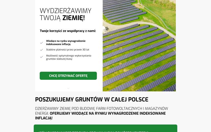 Captura de ecrã de dzierzawafotowoltaika.pl