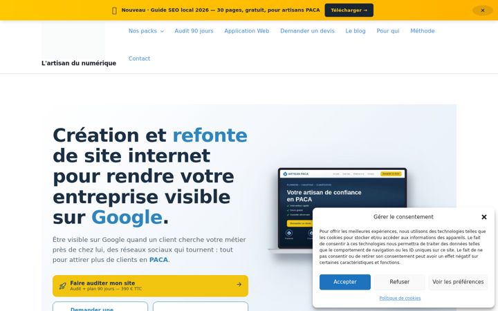 Captura de ecrã de dzignweb.fr