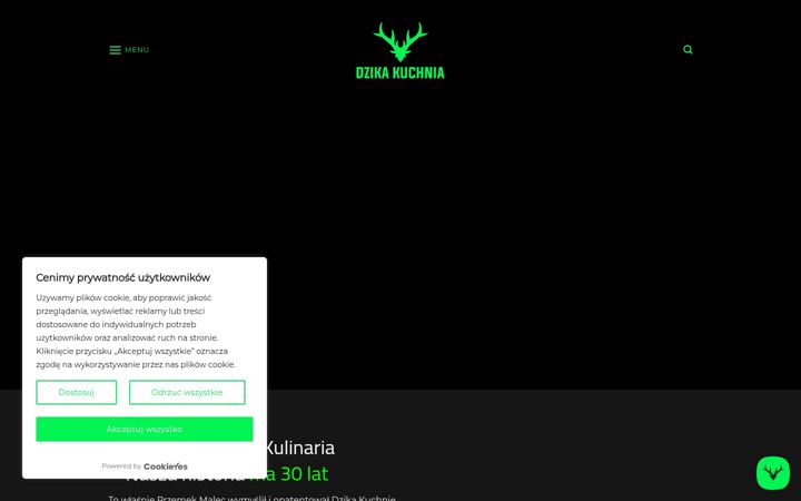 Captura de ecrã de dzikakuchnia.pl