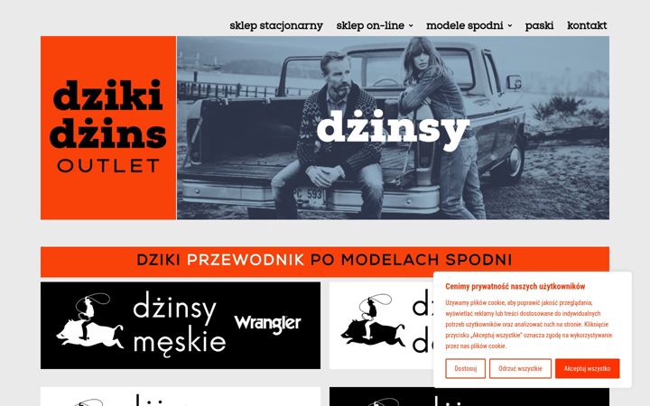 Captura de ecrã de dzikidzins.pl