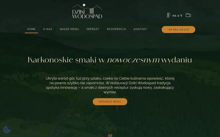 Captura de ecrã de dzikiwodospad.pl