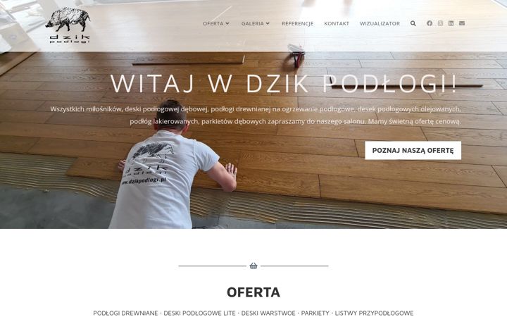 Captura de ecrã de dzikpodlogi.pl