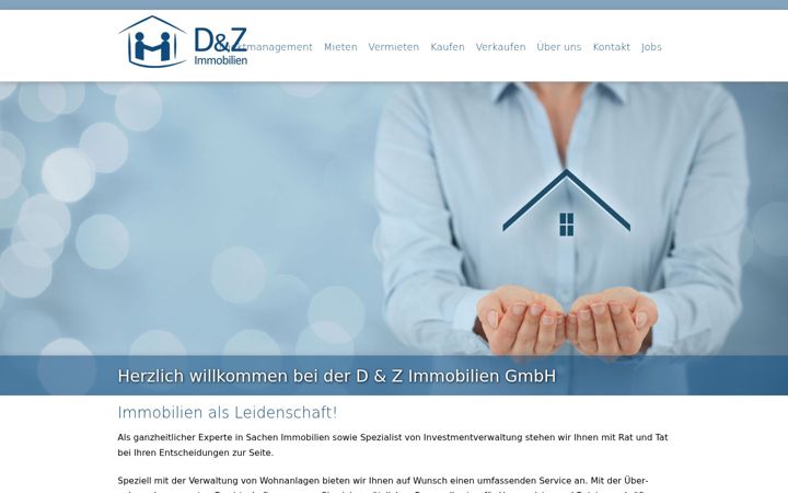 Screenshot of dzimmobilien.de