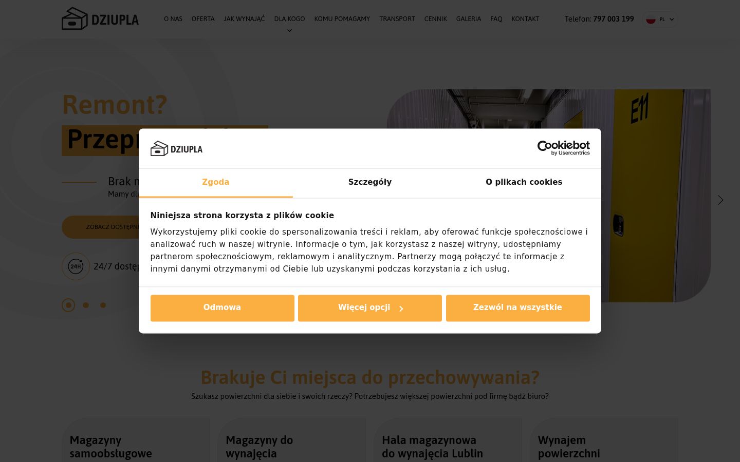 Screenshot tal-banner tal-kunsens muri qabel kwalunkwe interazzjoni