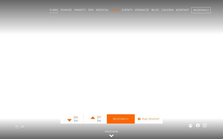 Captura de ecrã de dziwnowek.com.pl