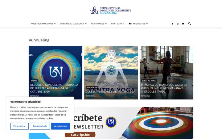 Ekraanipilt saidist dzogchen.es