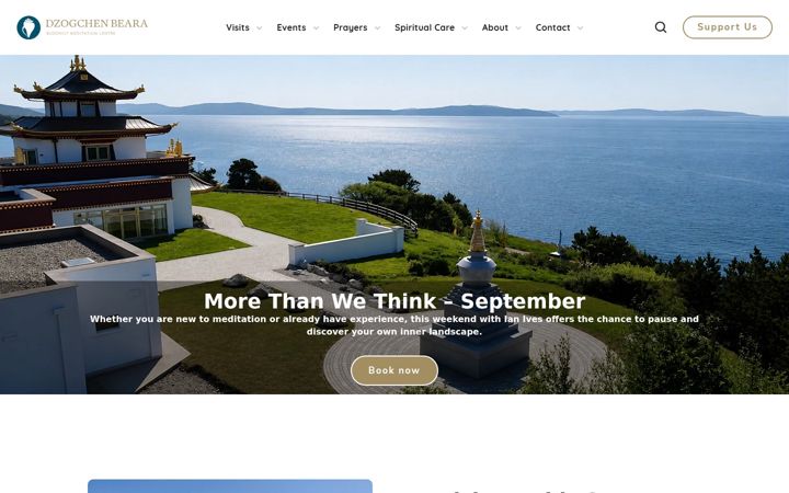 Screenshot ta' dzogchenbeara.org