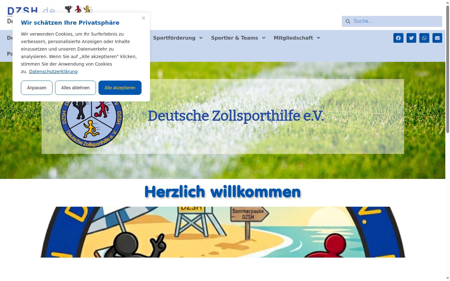 Screenshot tal-banner tal-kunsens muri qabel kwalunkwe interazzjoni