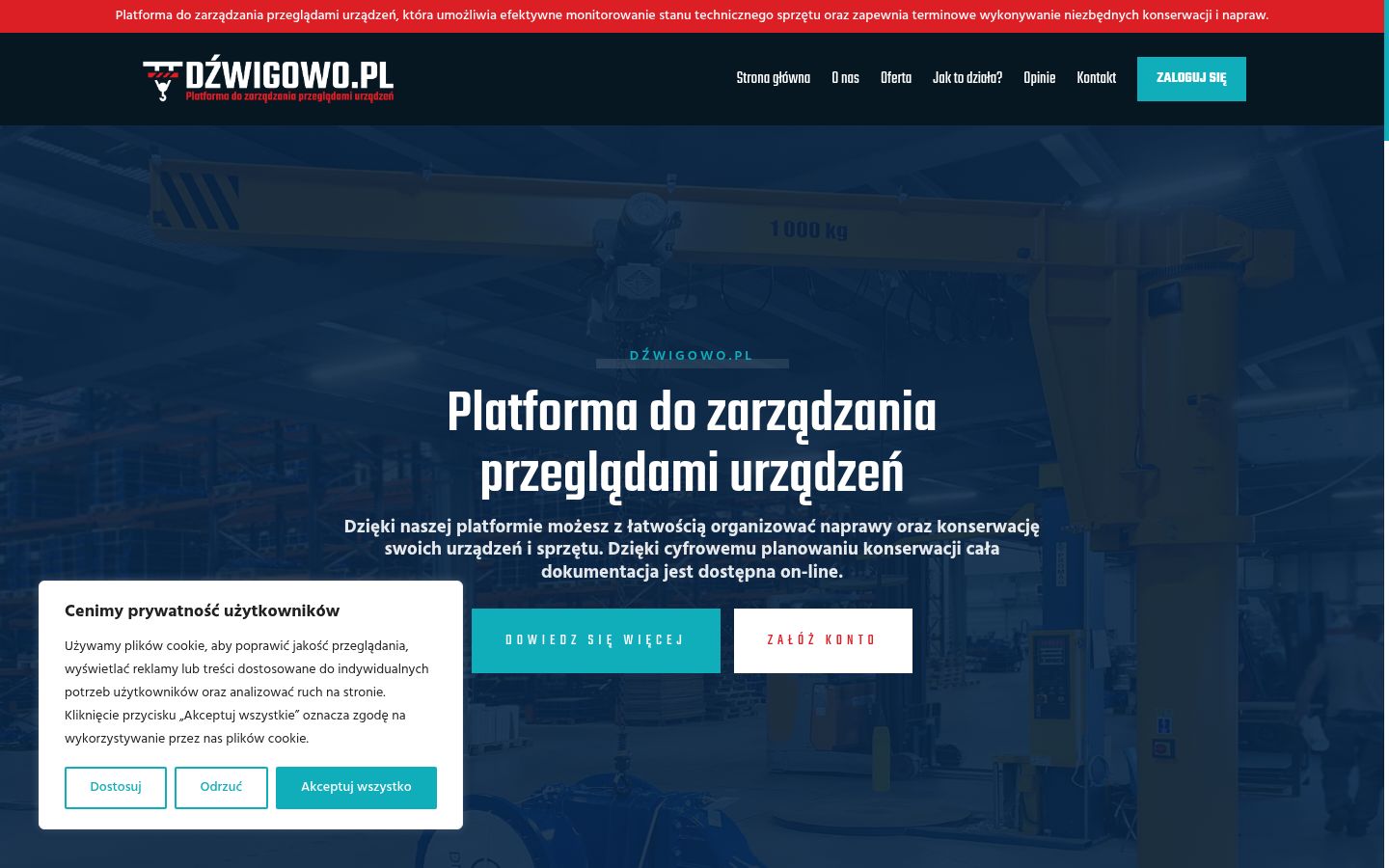 Captura de ecrã do banner de consentimento apresentado antes de qualquer interação