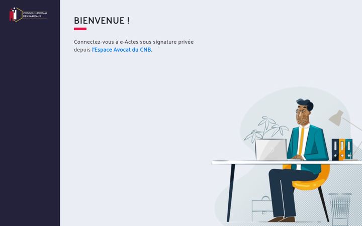 Ekraanipilt saidist e-actesoussignatureprivee.avocat.fr