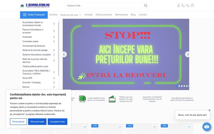 Screenshot of e-acumulatori.ro