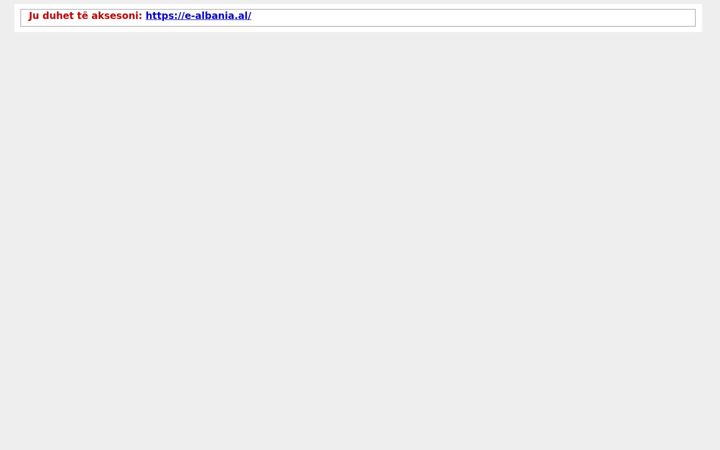 Screenshot of e-albania.gov.al