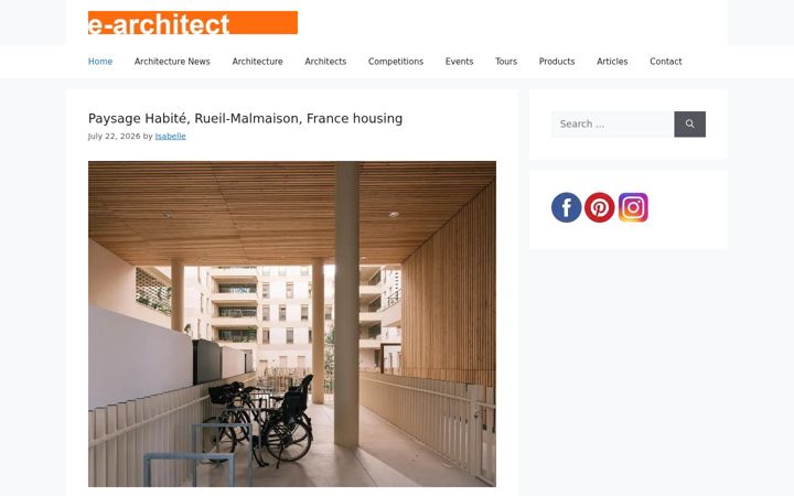 Screenshot of e-architect.co.uk