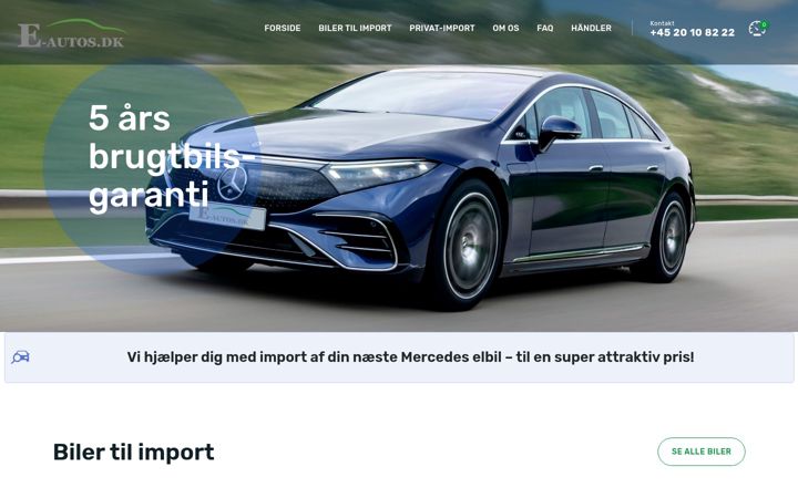Ekraanipilt saidist e-autos.dk