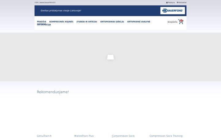 Snímek obrazovky e-bauerfeind.lt