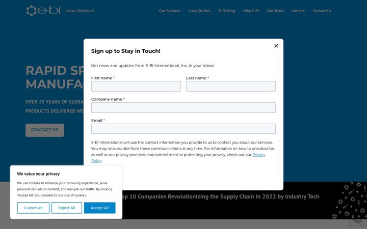 Screenshot of e-bi.com