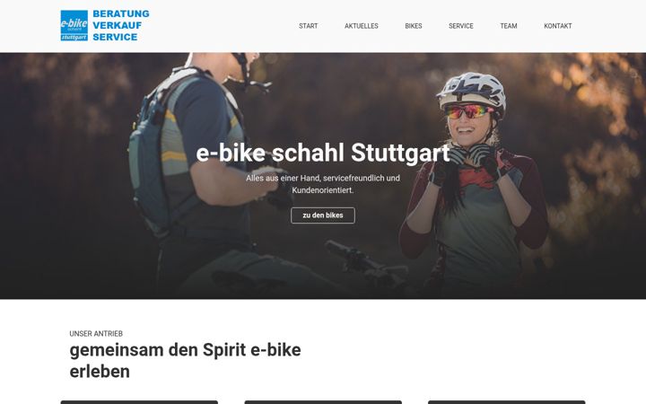 Screenshot of e-bike-stuttgart.com