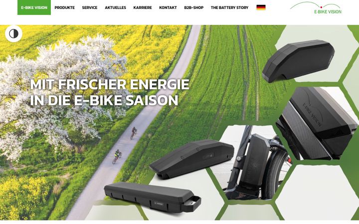 Capture d'écran de e-bike-vision.de