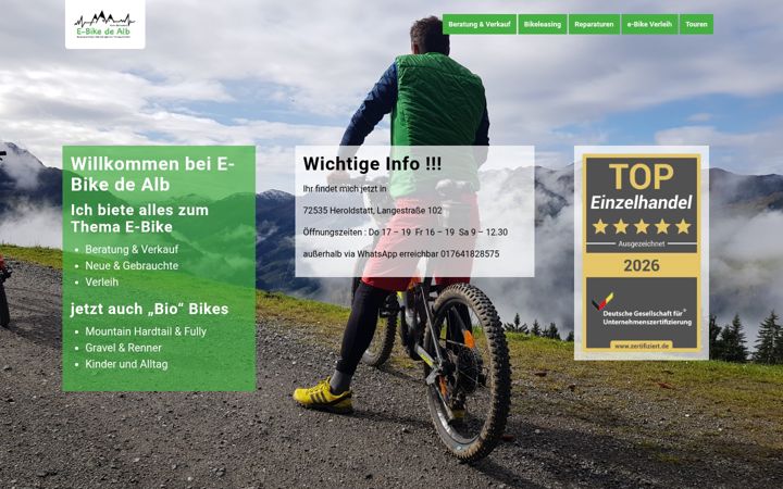 Screenshot of e-bikedealb.com