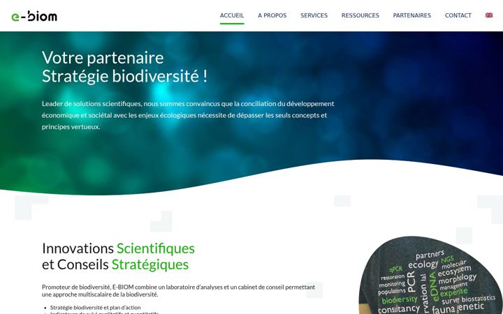 Screenshot of e-biom.com