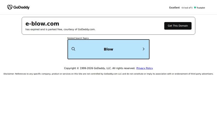 Screenshot ta' e-blow.com