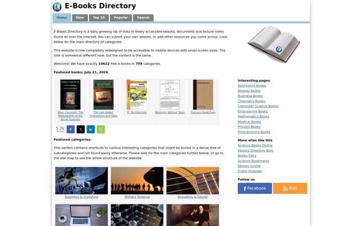 Screenshot of e-booksdirectory.com