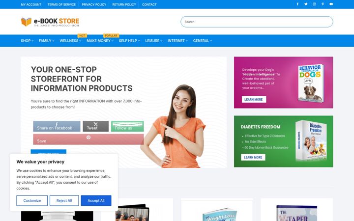 Screenshot of e-booksi.com