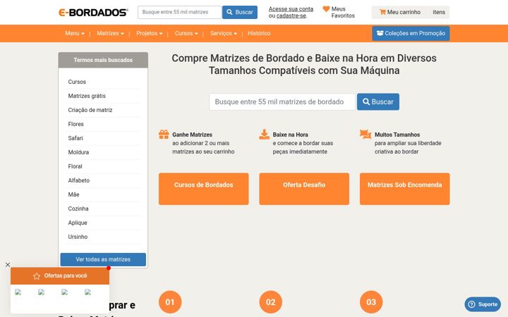 Screenshot of e-bordados.net