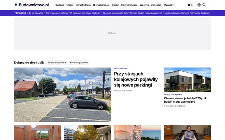 Posnetek zaslona e-budownictwo.pl