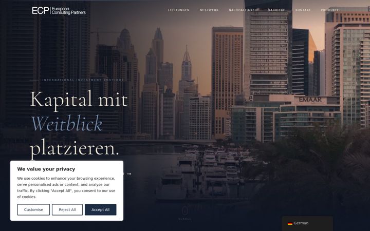 Screenshot of e-c-partners.com