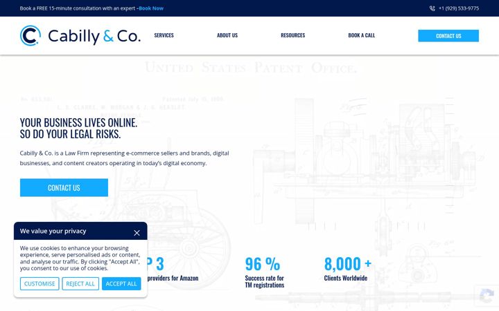 Screenshot of e-cabilly.com