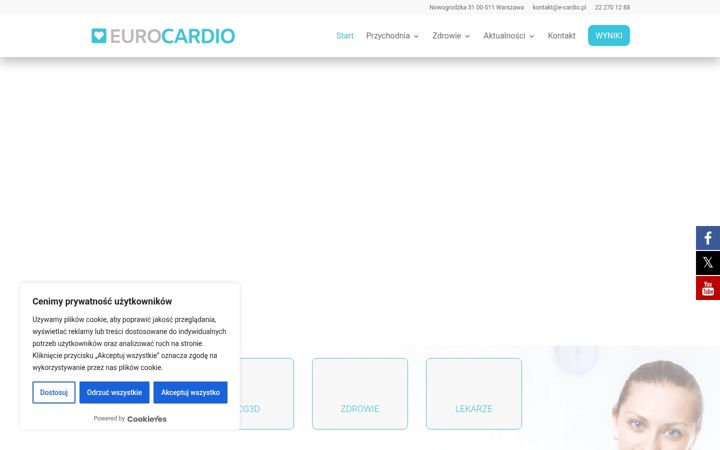 Skjermbilde av e-cardio.pl