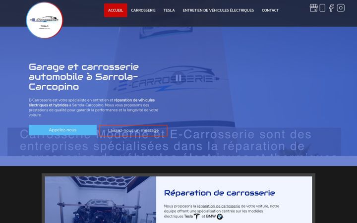 Screenshot of e-carrosserie.fr