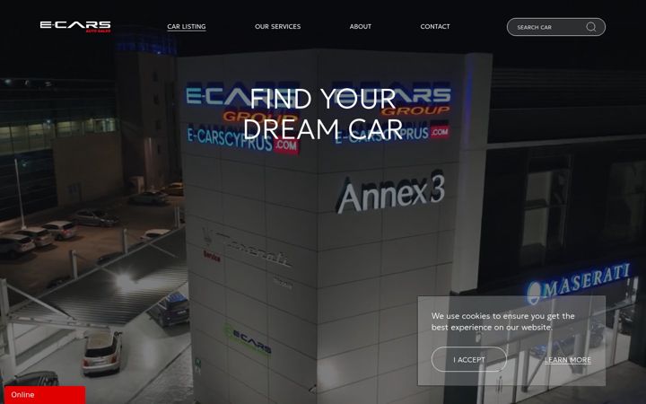 Screenshot of e-carscyprus.com