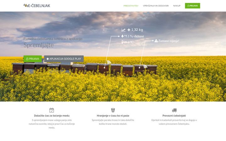 Screenshot of e-cebelnjak.com