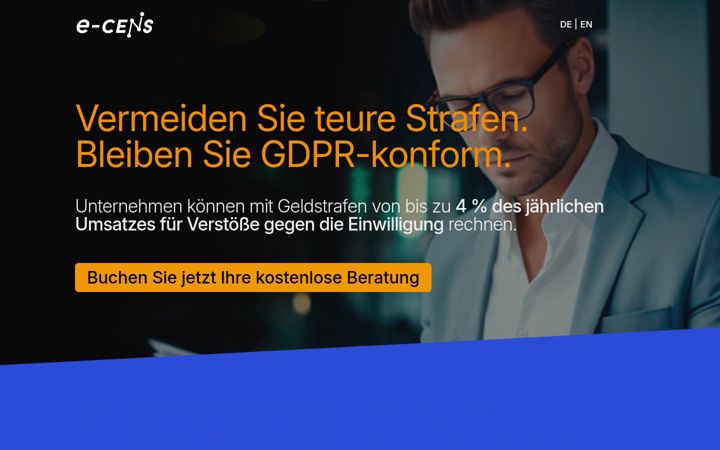 Ekraanipilt saidist e-cens.eu