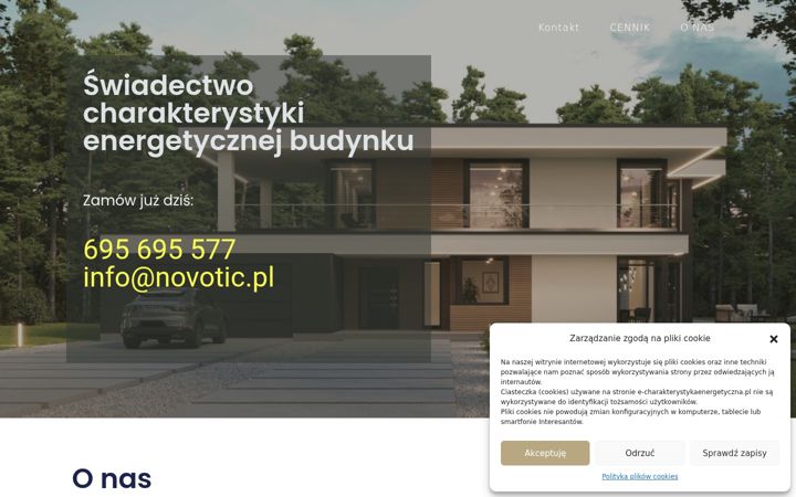 Posnetek zaslona e-charakterystykaenergetyczna.pl