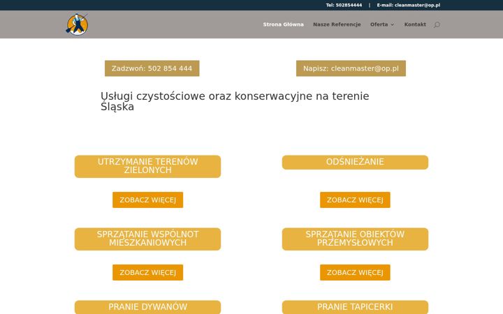 Posnetek zaslona e-cleanmaster.pl