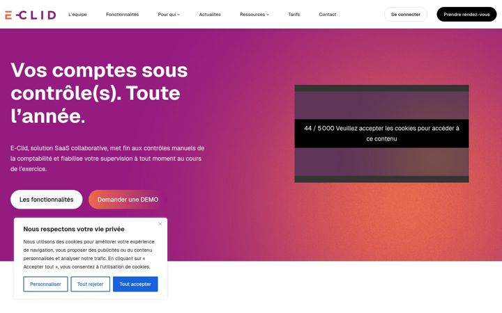 Screenshot stránky e-clid.io