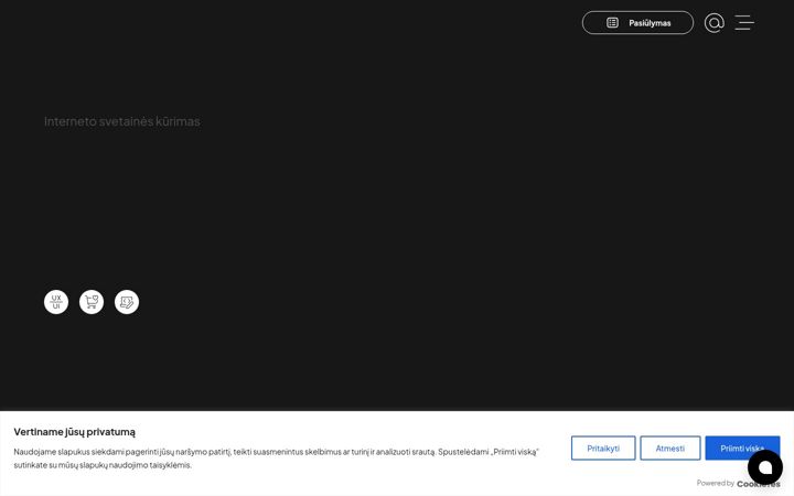 Snímek obrazovky e-cloud.lt