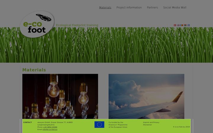 Ekraanipilt saidist e-co-foot.eu