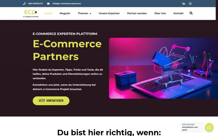 Screenshot of e-commerce.partners