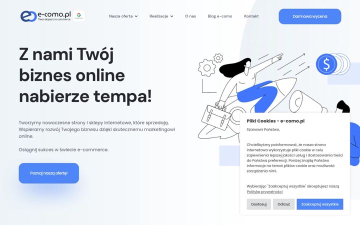 Posnetek zaslona e-como.pl