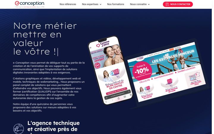 Screenshot of e-conception.fr