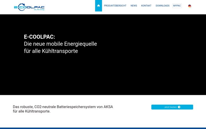 Screenshot of e-coolpac.com