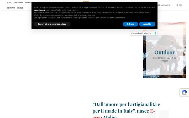 Skjermbilde av e-creo.it