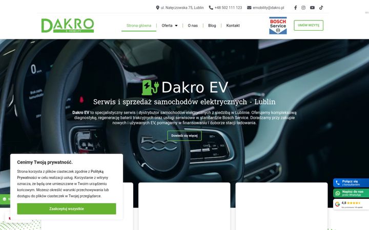 Posnetek zaslona e-dakro.pl