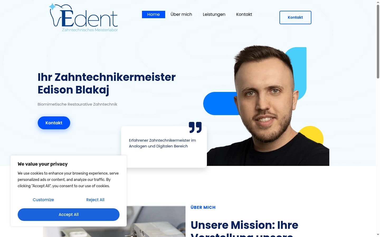 Screenshot tal-banner tal-kunsens muri qabel kwalunkwe interazzjoni