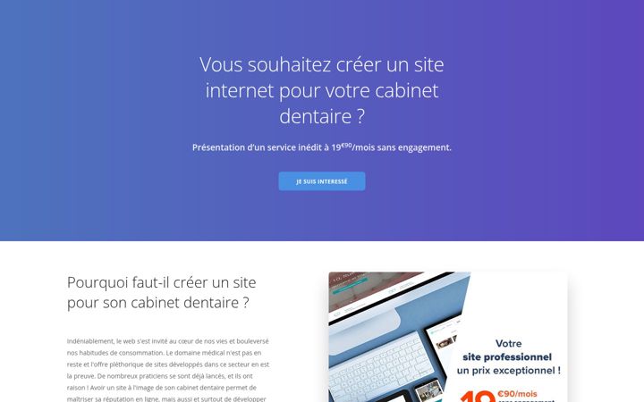 Screenshot of e-dentaire.fr